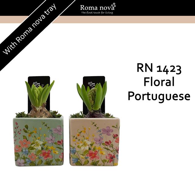 Picture of Hyacinthus 01bulb ceramic floral portuguese